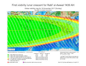 Visibility Map for Rabi-ul Awwal 1439 AH (b)